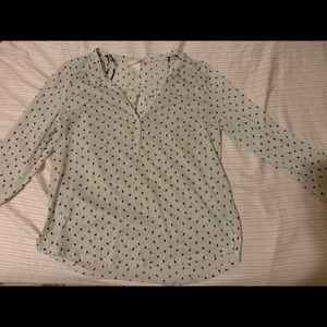 H&M quarter length white top!